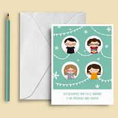 Tarjeta de Navidad 2015 - Christmas 2015. Un progetto di Design, Graphic design e Illustrazione tradizionale di Ana Bustos Fernández - 18.12.2015