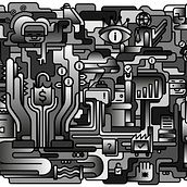 Ciberseguridad. Traditional illustration project by Pepe Gracmor - 12.19.2015