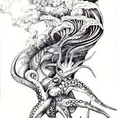 Octopus. Projekt z dziedziny Craft,  Sztuki piękne,  Kolaż, Design,  Malarstwo i Sitodruk użytkownika Susana MLeón - 23.03.2015