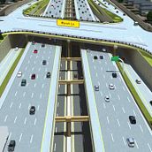 LBJ Express Fly-over. 3D, Architecture, Multimedia, Video & Infographics project by Samuel Segura Pareja - 05.21.2013