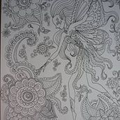 lineas sin color.. Artes plásticas, Design de personagens e Ilustração tradicional projeto de Rosina Moya Papierinos - 01.01.2016