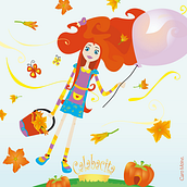 Princesa de las calabazas. Traditional illustration project by Carolina Moine - 01.04.2015