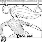 KITCHEN - Short Horror comic. Een project van Architectuur, Interactief ontwerp, Stripboek, Interieurontwerp, Ontwerp van personages y Traditionele illustratie van Claudio Zaldivar Araujo - 02.02.2017