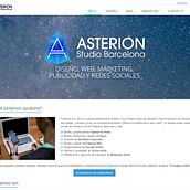 Website Asterion Studio. Projekt z dziedziny Projektowanie graficzne, Web design i Marketing użytkownika Arantxa Fernández - 10.11.2014
