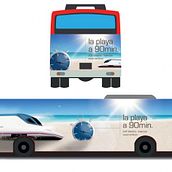 Campaña Publicidad en bus y metro "AVE Madrid - Valencia". Graphic Design, and Marketing project by Francisco Javier Roca llorens - 01.07.2016