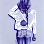 Días azules. Un progetto di Belle arti e Illustrazione tradizionale di Nuria Pazos - 25.04.2015