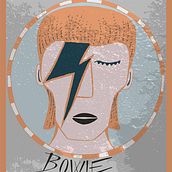 HOMENAJE A BOWIE. Traditional illustration project by cristina peris grau - 01.10.2016