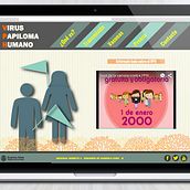 Diseño Web sobre el VPH. Un projet de Design , Design graphique , et Webdesign de Gabriela Pomi - 30.06.2015