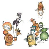 Más monstruos. Accessor, Design, and Traditional illustration project by Angela Morales - 01.12.2016