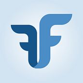 Interamnium Flavium, logotipo para una asociación social. Por significado, 2 rios (flavium) que fluyen en paralelo generando un hueco entre ellos(interamnium), colores azules y tipografía romana, todo acorde a la temática.  . Pencitraan Merek, Identitas, Desain, Dan Desain Grafis proyek oleh Héctor Núñez Gómez - 01.17.2016