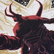 Hellboy "Here to protect". Un projet de Illustration traditionnelle , et Sérigraphie de Coke Navarro - 19.01.2016