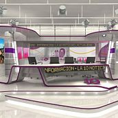 INFORMATIVOS CANAL 10. Set Design, and TV project by nacho luna - 01.21.2016