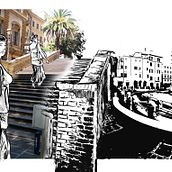 Pisadas de tinta por Italia. Un proyecto de Arquitectura, Collage, Fotografía, Ilustración tradicional y Paisajismo de Marc Lopez Plaza - 22.01.2016