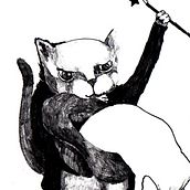 Fanzine Gatos de barrio . Fine Arts, Comic, and Traditional illustration project by Jenni Alvarado - 01.22.2016