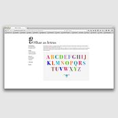 Website Olhar as Letras . Projekt z dziedziny UX / UI, Web design, Tworzenie stron internetow i ch użytkownika Filipa Ribeiro - 19.01.2013
