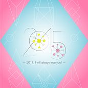 New project HAPPY 2015! (2014, I will always love you!) . Projekt z dziedziny Projektowanie graficzne użytkownika Filipa Ribeiro - 25.12.2015