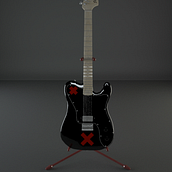 Animación y modelado en 3D guitarra fender . Un projet de Design  de Alex Novella Parroqué - 28.01.2016