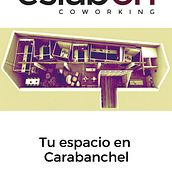 Cartel eslab-on Coworking. Br, ing, Identit, Web Design, and Design Management project by Víctor Díez García - 01.31.2016