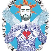 El dios de los tres cupido . Traditional illustration project by Javier Navarro Romero - 02.01.2016