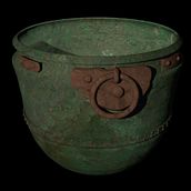 dibujo arqueológico y render de caldero romano. Projekt z dziedziny 3D, Trad, c i jna ilustracja użytkownika Victor Manuel Lozano Lázaro - 02.02.2016