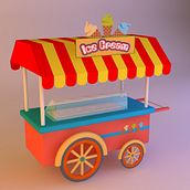 Ice Cream . 3D, Graphic Design, and Traditional illustration project by Carlos Rodriguez Smith - 02.03.2016