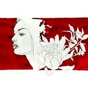 Red ink. Artes plásticas, Design, Ilustração tradicional, e Pintura projeto de Ana Maturana - 08.02.2016