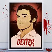DEXTER POSTER ARTWORK. Advertising, and Traditional illustration project by Guillem Ruiz - 02.11.2016