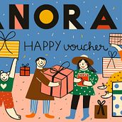 ANORAK Happy Voucher. Un progetto di Illustrazione tradizionale di Inma Lorente - 14.02.2016