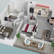 Vídeos apartamentos Habiteo. Un progetto di Cinema, video e TV, 3D, Design, Motion graphics e Video di Avisual Concept - 24.02.2016
