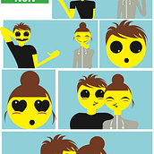 Jenny and Rob. Comic, and Traditional illustration project by Rodolfo Islas - 02.25.2016