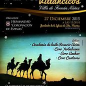 Cartel sobre certamen de villancicos.. Un progetto di Graphic design e Pubblicità di Rafael Vargas Rivera - 22.12.2015