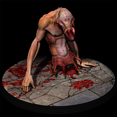 CREATURE CHOKE TEXTURE. 3D, Animation, Film & Infographics project by Alejandro Landero Fernández - 04.06.2016