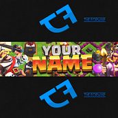 Template para Youtube (Banner y Miniatura). Design, Game Design & Interactive Design project by theforwar - 03.09.2016