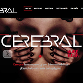 Web Cerebral Band. Web Design project by Álvaro Cordero Herrera - 03.09.2016