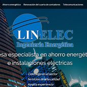 Landing page  LINELEC: Empresa especialista en ahorro energético  e instalaciones eléctricas. Un progetto di Web development e Pubblicità di Publicis Proximedia - 13.03.2016