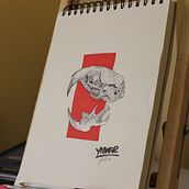 Rata gris - Cabeza. Un proyecto de Bellas Artes, Ilustración tradicional y Pintura de Yidier Ruiz - 16.03.2016