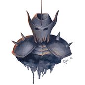 Dark warrior. Un proyecto de Bellas Artes, Diseño de personajes, Ilustración tradicional y Pintura de Olga - 16.03.2016