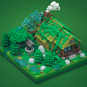 Voxel Art 2. Un progetto di 3D, Design, Progettazione di giochi, Graphic design e Illustrazione tradizionale di Jefrey Jesús Oré - 04.03.2016