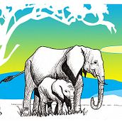 Viaje por Africa Ein Projekt aus dem Bereich Traditionelle Illustration von adru garlov - 21.03.2016