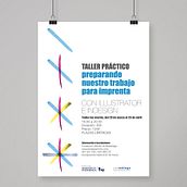 Cartel y cuartillas para el curso de Preparación de Artes finales. Art Direction, and Graphic Design project by Zorayda Ortiz Mendez - 03.21.2016