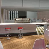 tienda de cupcakes. Een project van 3D e Interieurontwerp van Andreina Teixeira - 22.03.2016