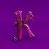 Prácticas del curso: Diseño de personajes en Cinema 4D: del boceto a la impresión 3D. 3D, T, and pograph project by Karla Baella - 03.12.2016