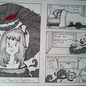 Proyecto: Cómic "Monstruos". Comic, and Traditional illustration project by Bea Gui Llo - 03.30.2016