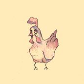La Gallina de los Huevos de Oro.. Character Design, Graphic Design, and Traditional illustration project by Isaac Garabito - 08.17.2015