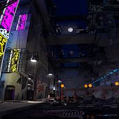 Cinema4D Apocaliptic City Night Scene. 3D project by Alba - 04.02.2016