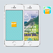 FNAC Wheather APP (Proyecto académico). Design, and UX / UI project by Mari Carmen Belmonte - 04.05.2016