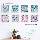 Moroccan canvases wall decor by Mokami Design. Arts, Crafts, Design, and Product Design project by Noel del Mar - 04.07.2016