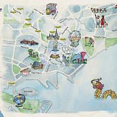 Mapas Desigual: Singapur y Milán. Design, and Traditional illustration project by Jaume Montserrat - 04.07.2015