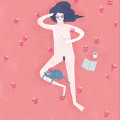 First spring sunbath.... Un progetto di Illustrazione tradizionale di Ángela de la Vega - 10.04.2016