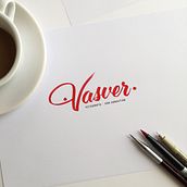 Logotipo Vasver Fotografía San Sebastián. Calligraph, Art Direction, Design, Graphic Design, Writing, and Photograph project by Jose Gil Quílez - 04.11.2016